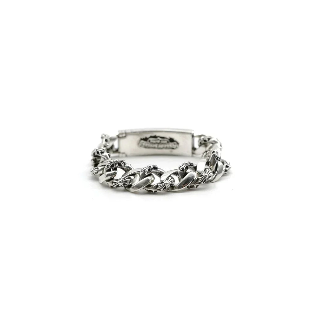 Chrome Hearts Dagger ID Fancy Link Clip Bracelet